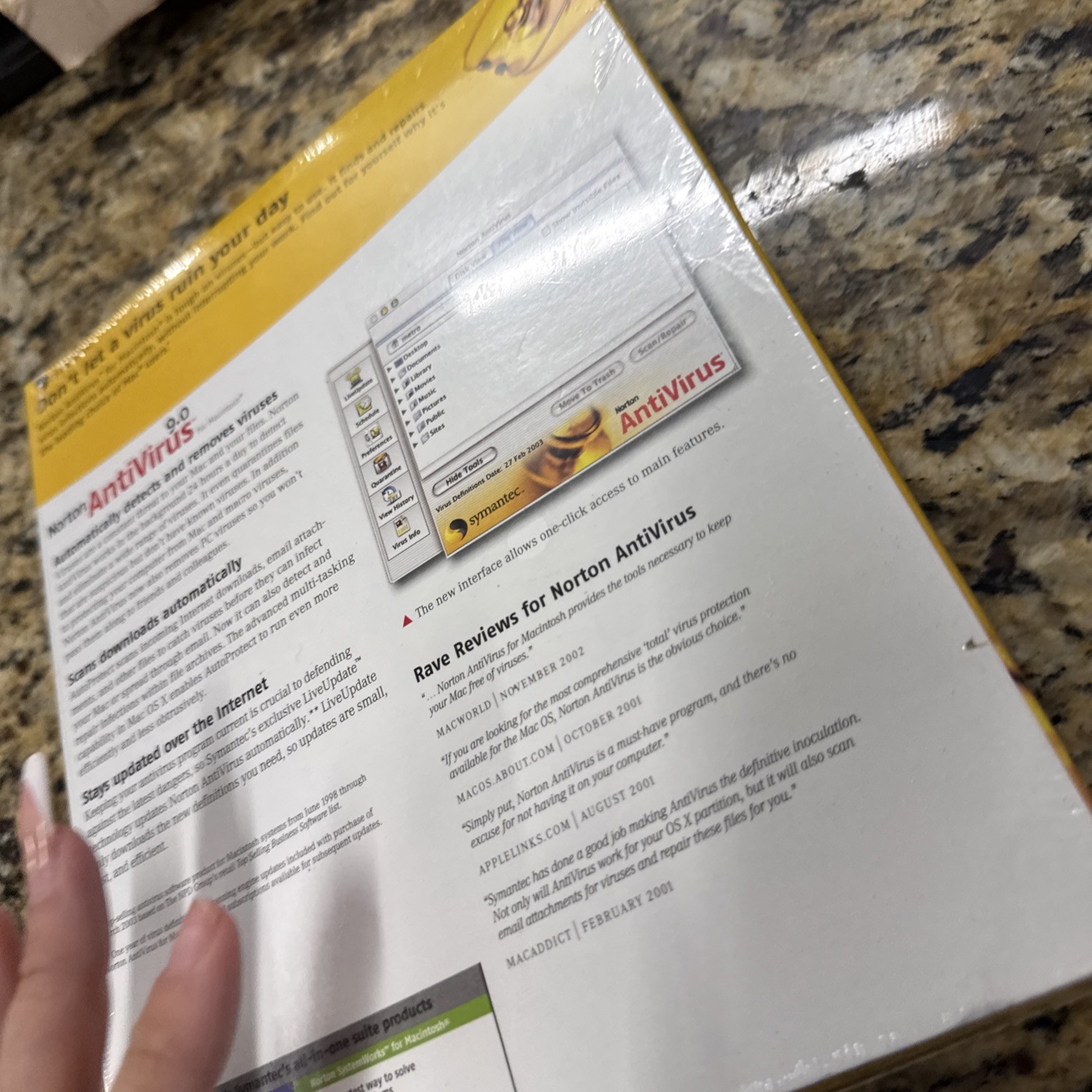 Norton Antivirus 2003 MAC ANTIVIRUS 9.0 VERSION SEALED NEW VINTAGE