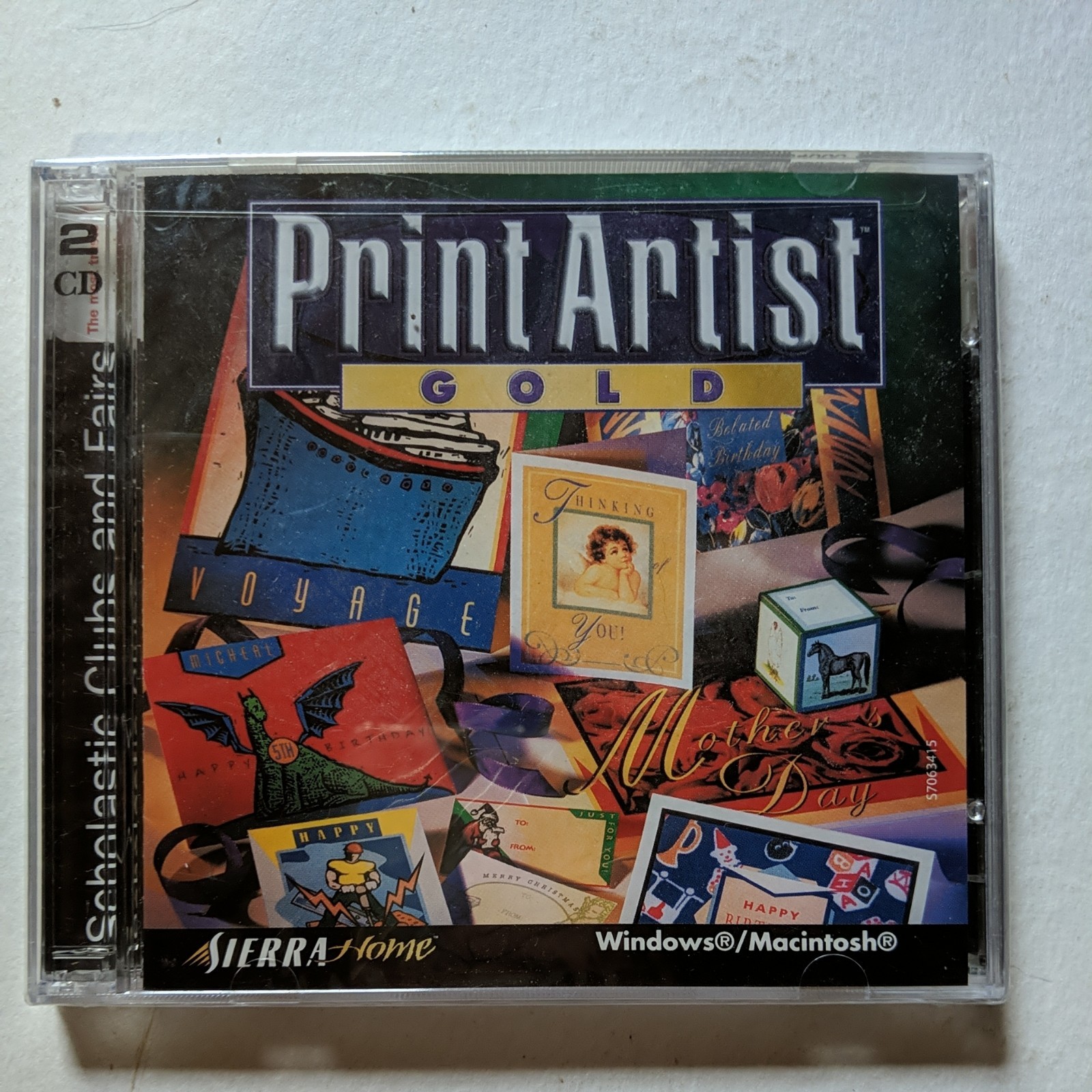 Print Artist Gold Sierra Software Windows/Macintosh NEW Sealed Case 2 CDs