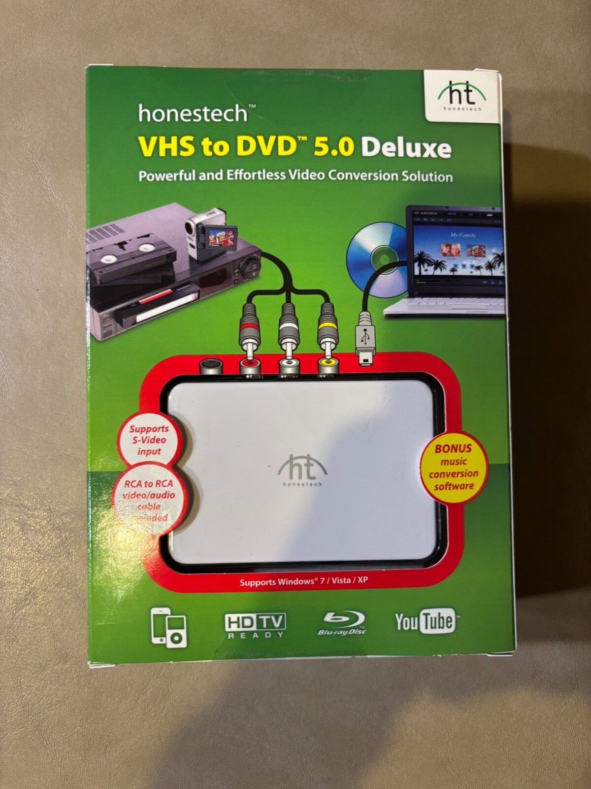 Honestech VHS to DVD 5.0 Deluxe Powerful Software Transfer Home Video New Sealed