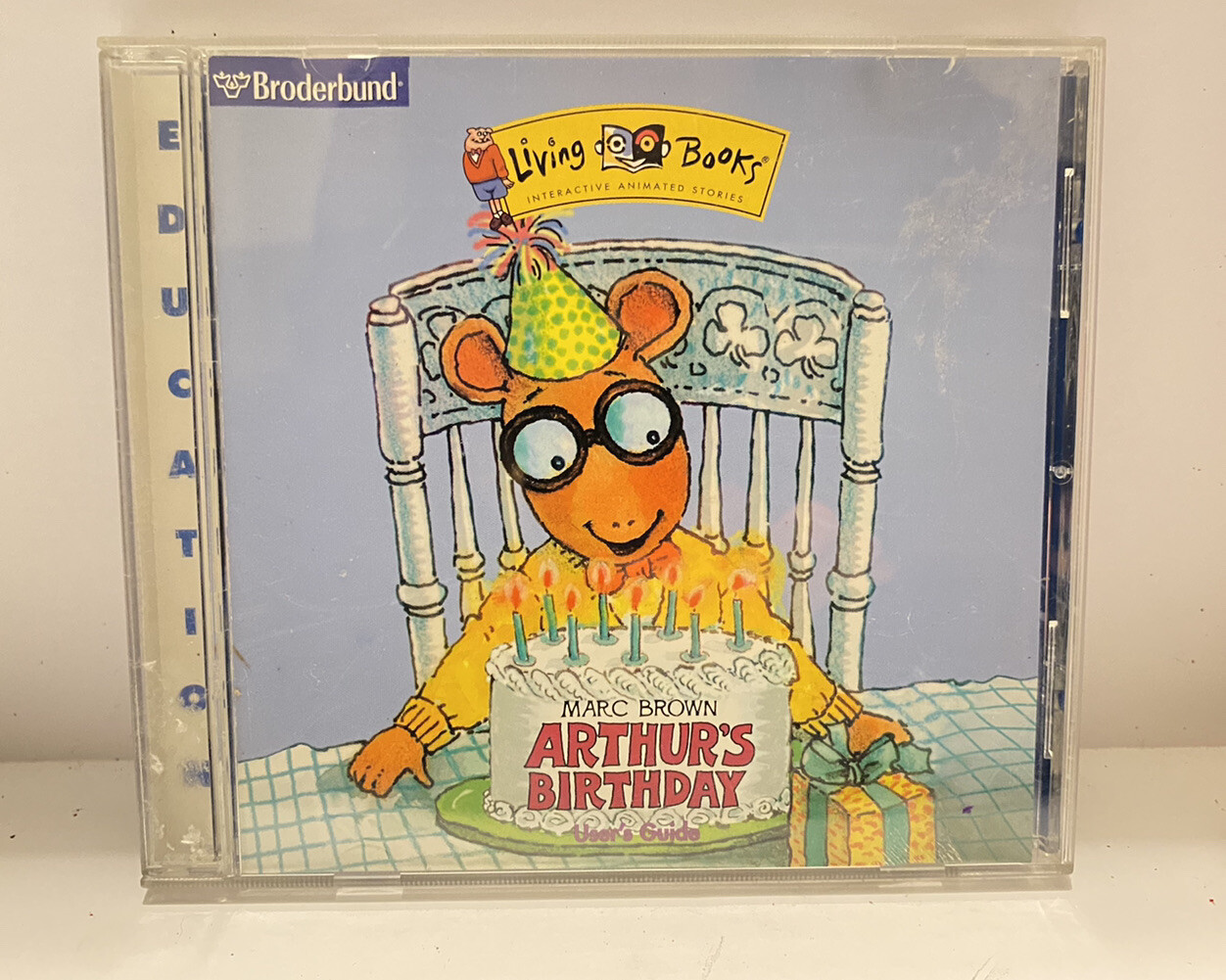 Living Books Marc Brown Arthur’s Birthday PC/Mac CDROM Broderbund 1997 Windows95