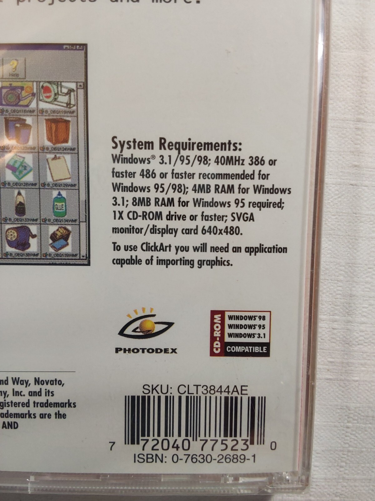 Broderbund The Learning Company ClickArt 10,000 for Windows 3.1 (Jewel Case)