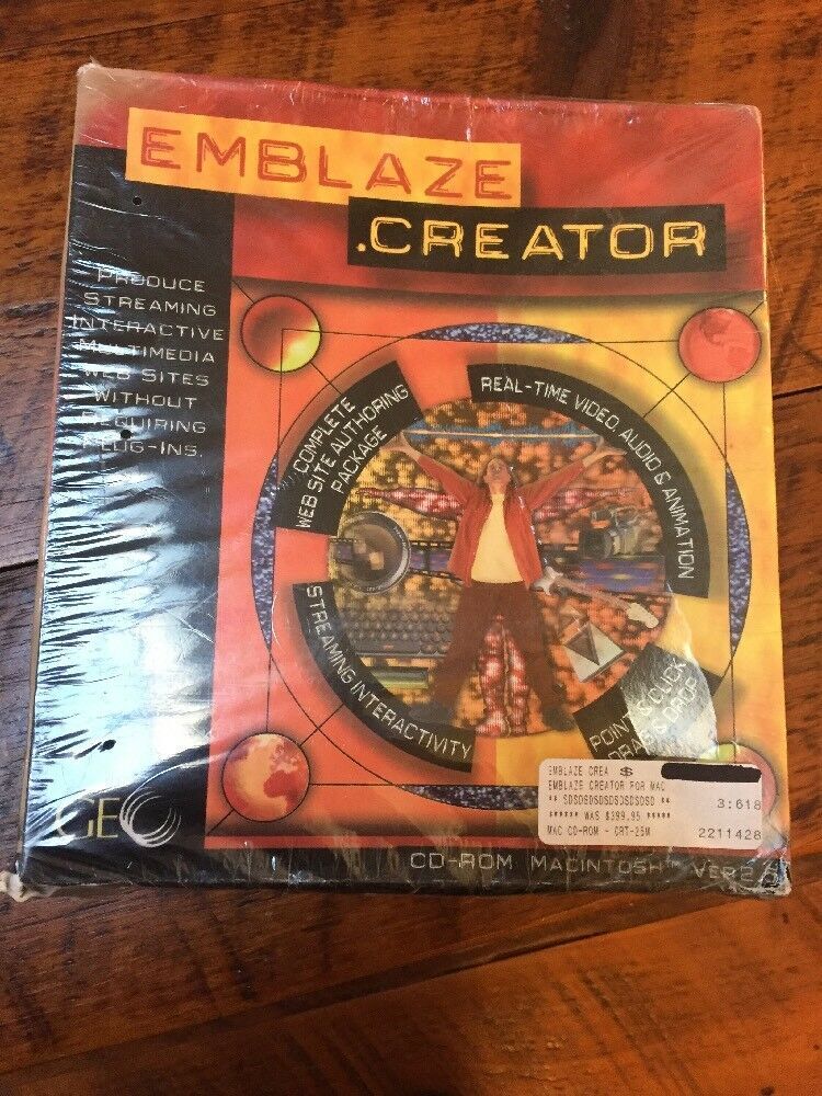 Emblaze Creator v2.5 GEO Windows PC Mac Software Disc Original Package Sealed 97