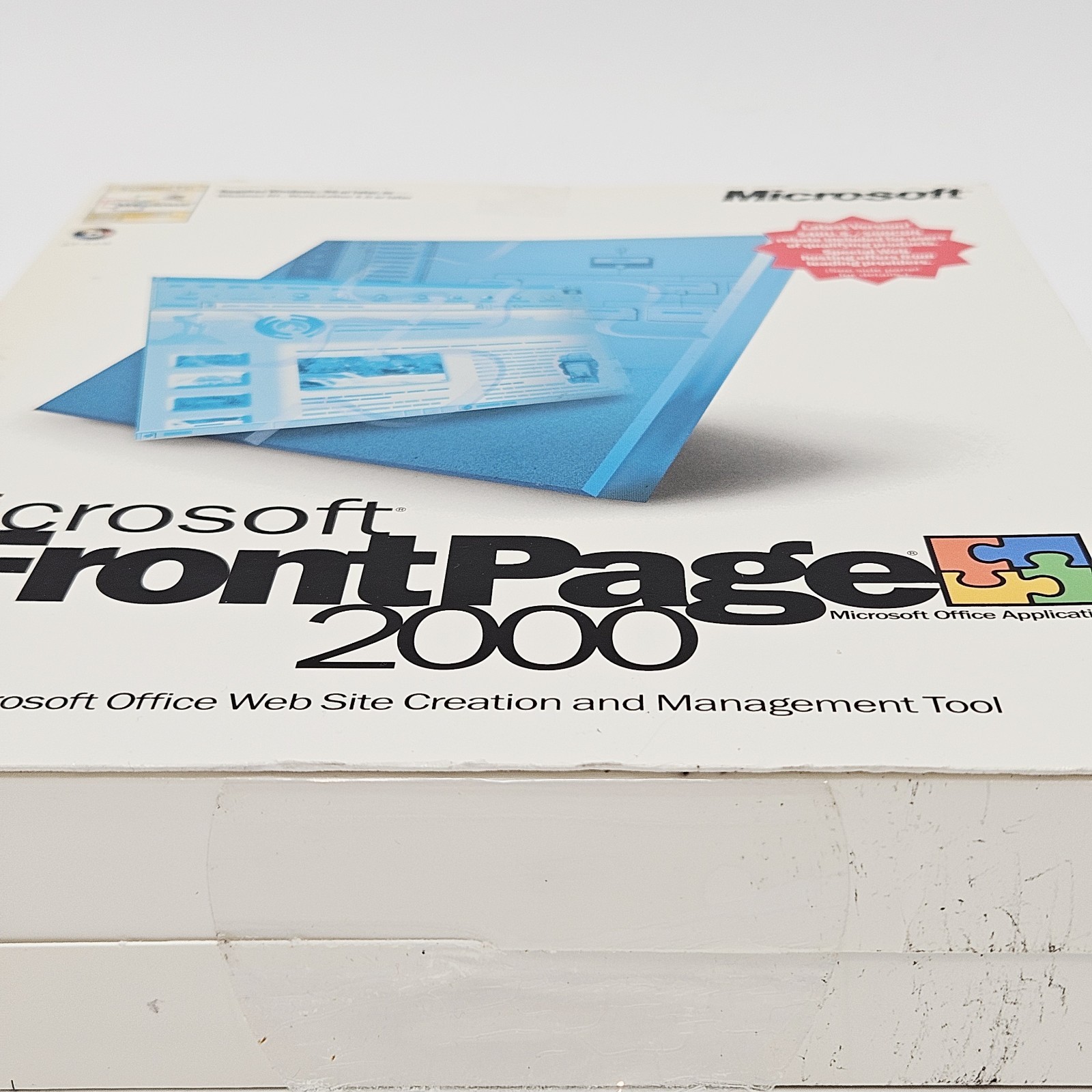 Vintage Microsoft FrontPage 2000 W/ Original Box, Booklets And Software