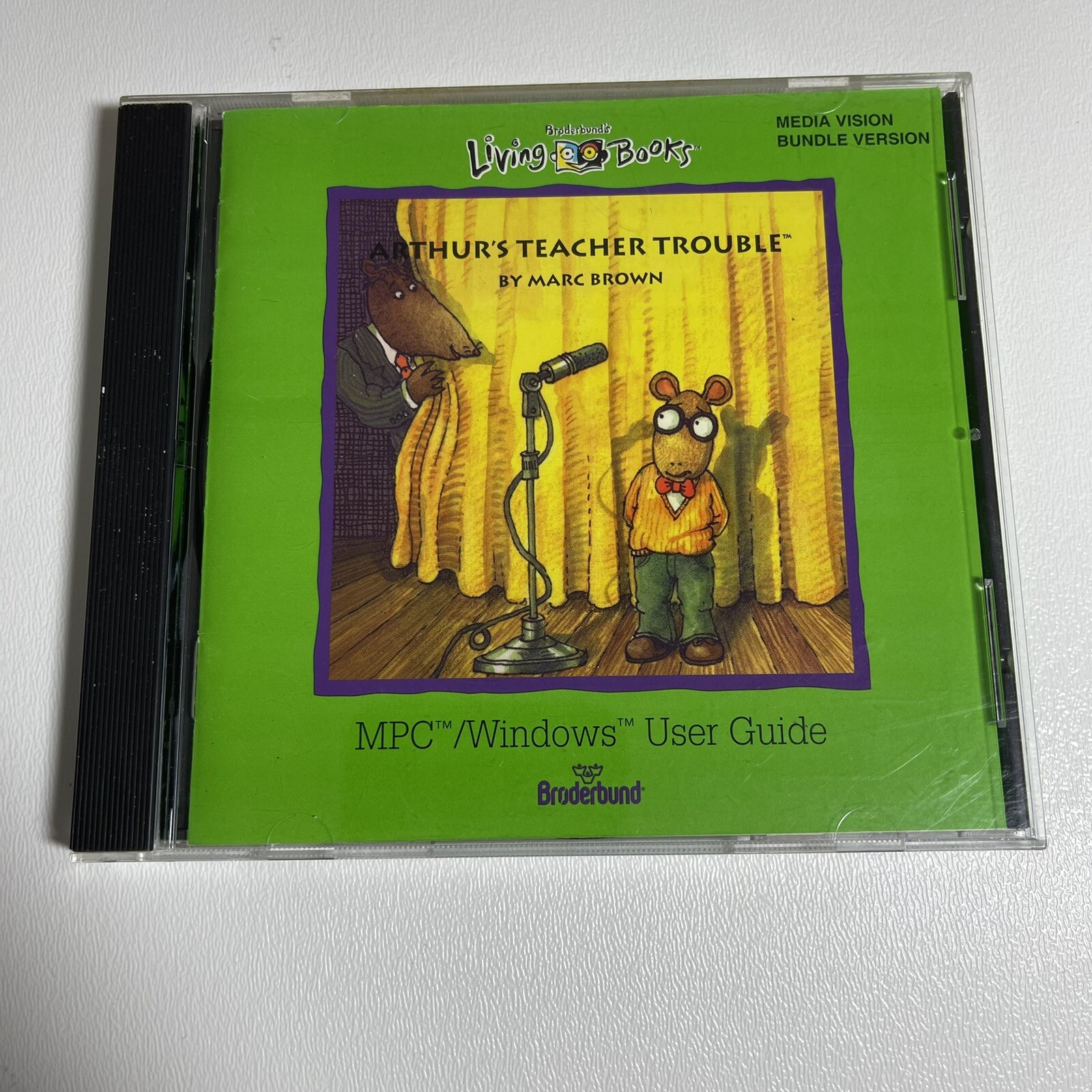 Vintage 1993 Arthur’s Teacher Trouble MPC Windows 95 3.1 Mac CD ROM Living Books