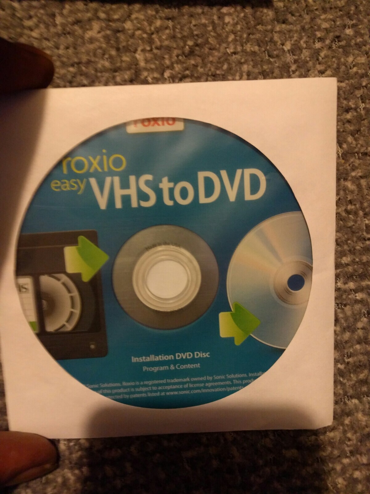 Roxio Easy VHS to DVD for Windows Create DVD Movies from VHS, Hi8 & V8