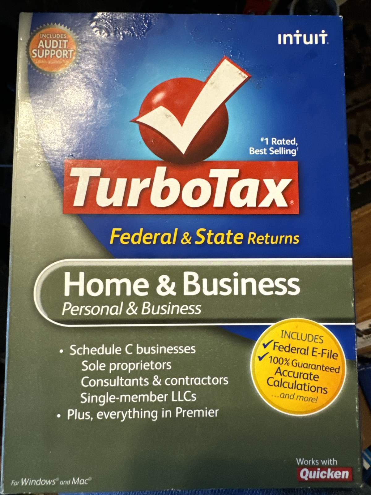 Intuit TurboTax Home & Business Federal + eFile + State 2009 for PC, Mac