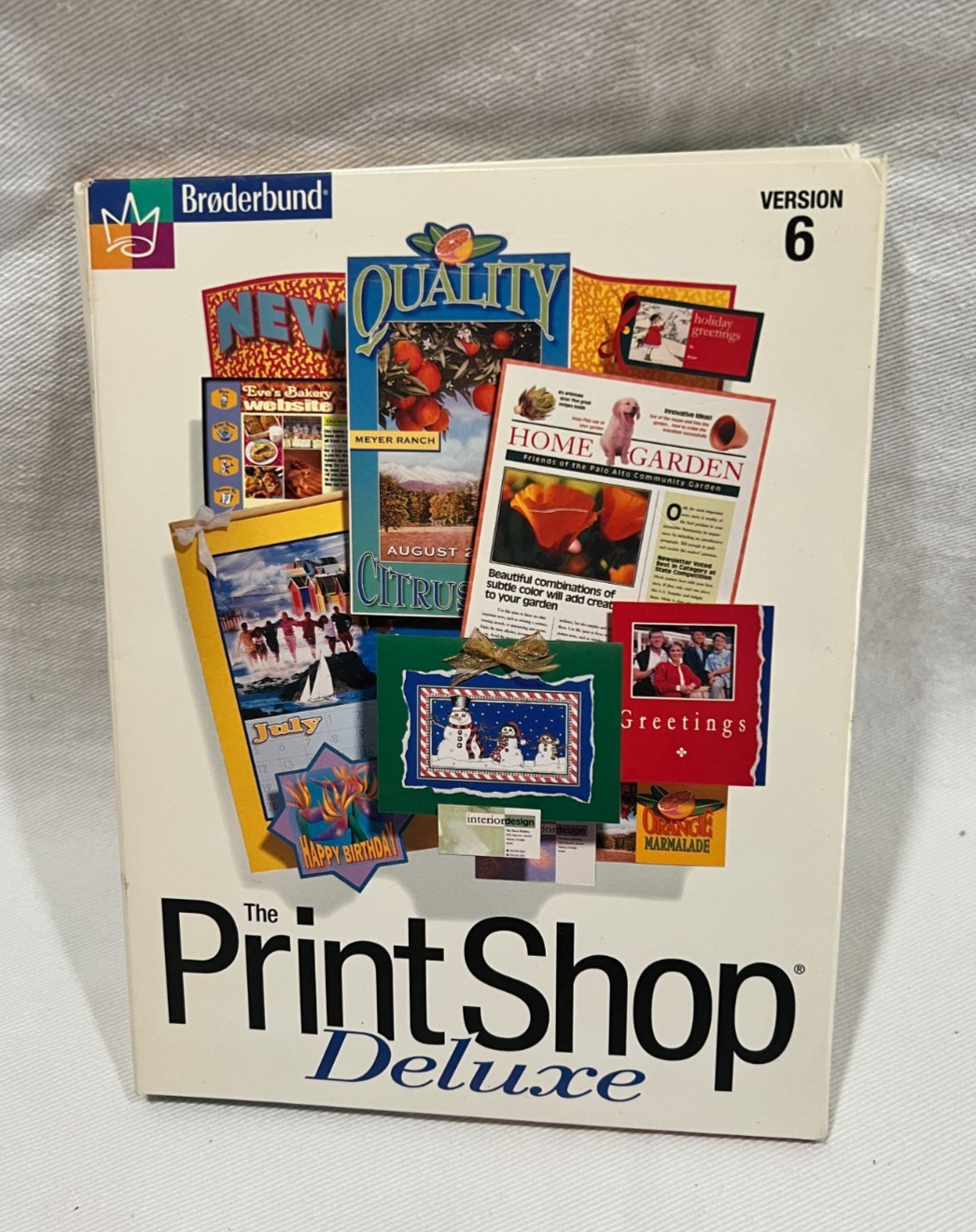 Broderbund The Print Shop Deluxe Version 6 1998, Windows 95/98 8 Disks