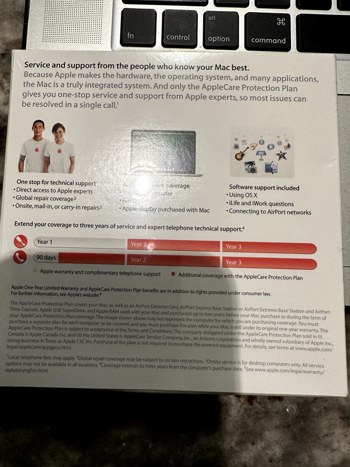 AppleCare Protection Plan Auto Enroll for Mac 607-8192-D Brand New Sealed
