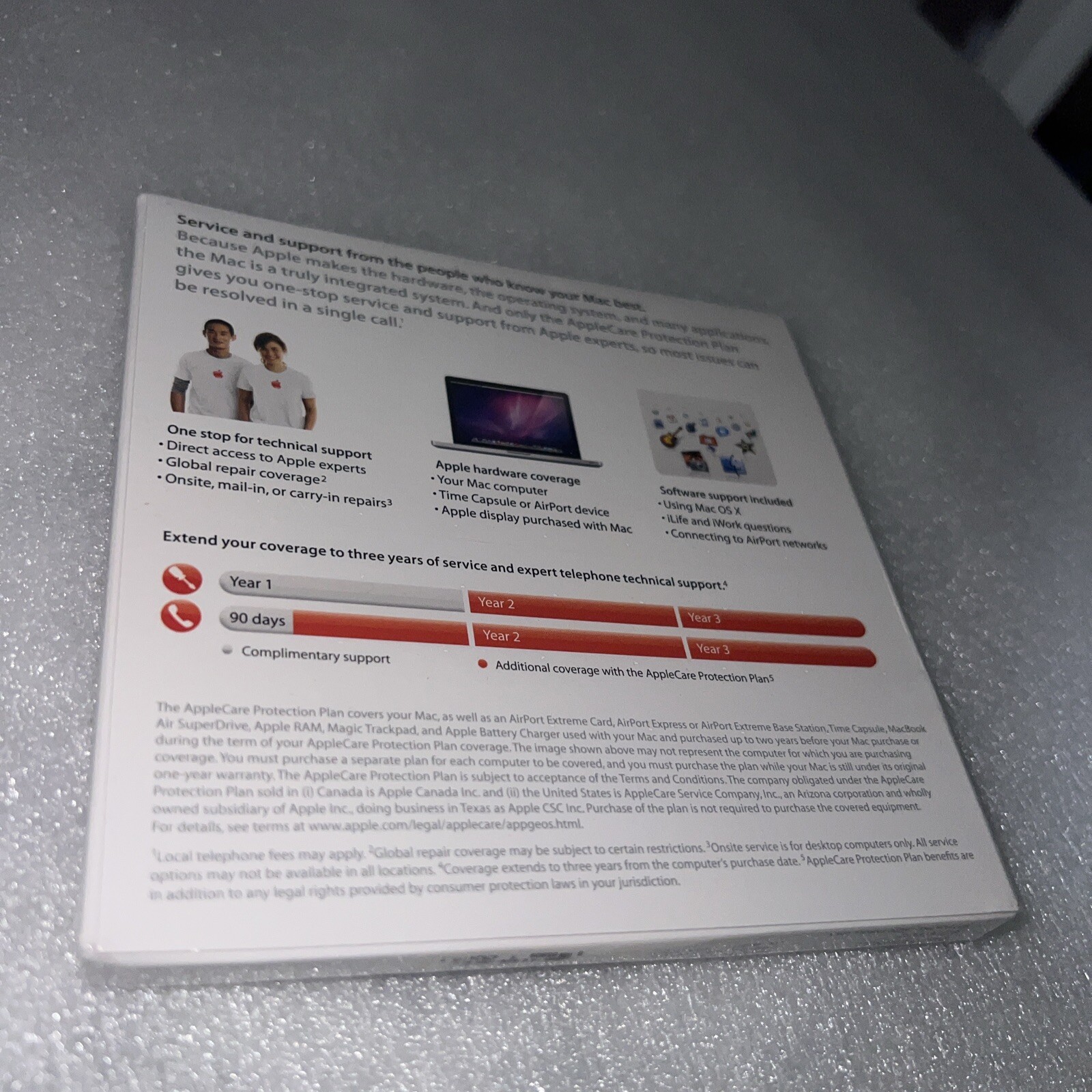 Apple Care Protection Plan Auto Enroll 607-8192-C Brand NEW Sealed Unopened