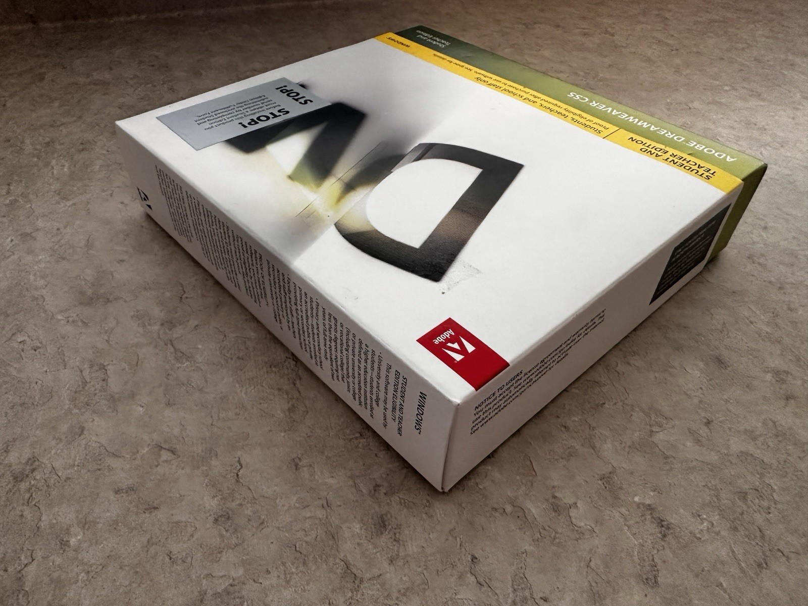 Adobe Dreamweaver CS5 – Student And Teacher Edition – READ DESCRIPTION