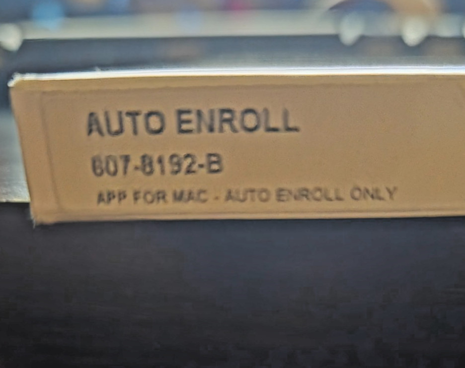 New AppleCare Protection Plan – Auto Enroll 607-8192-B – Sealed