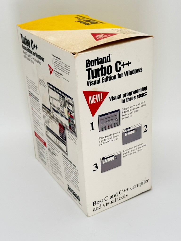 Borland Turbo C++ Windows 3.1 Software 3.5” Disks Set Visual Edition