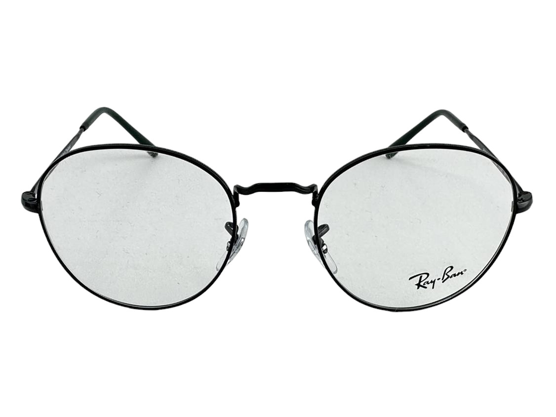 Ray Ban NEW David Black Round Metal Fashion Frames 51-20-140 Eyeglasses RX3582V