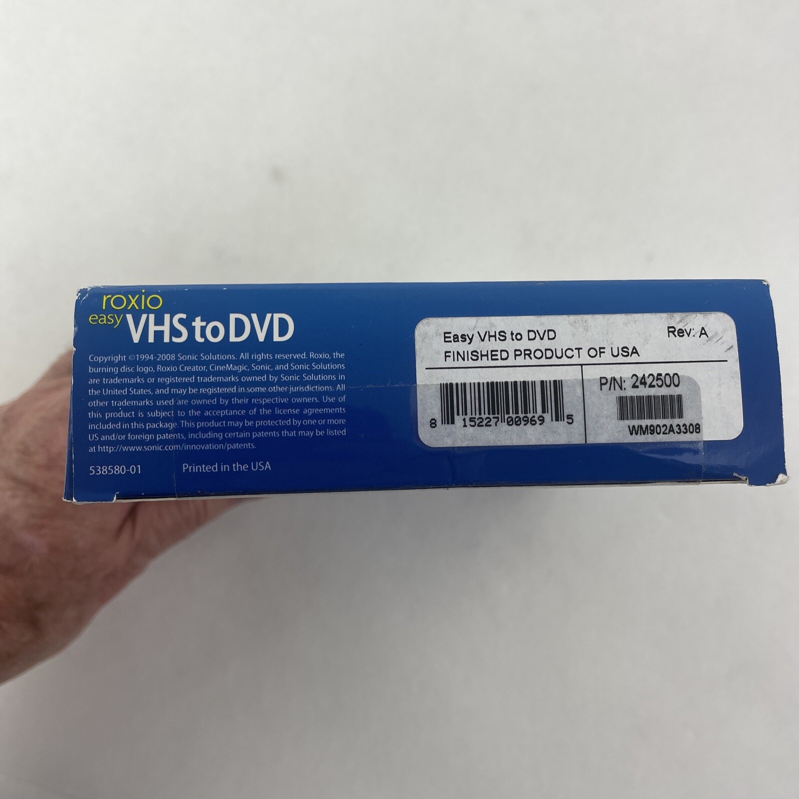 ROXIO Easy VHS to DVD for Windows Vista/XP 242500WM Sealed