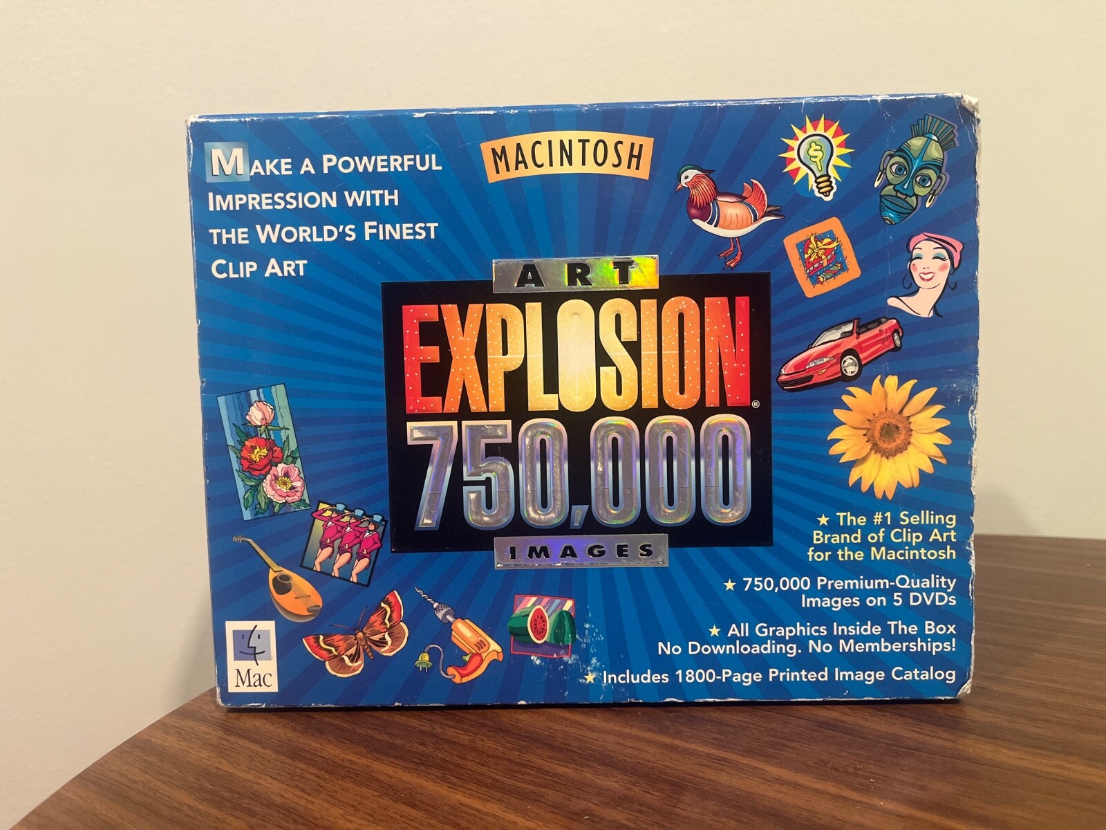 Nova Macintosh Art Explosion 750,000 Images 5 DVD 29GB 1800 pg. Book Catalog