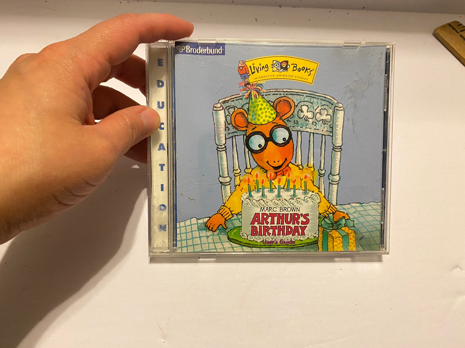 Living Books Marc Brown Arthur’s Birthday PC/Mac CDROM Broderbund 1997 Windows95