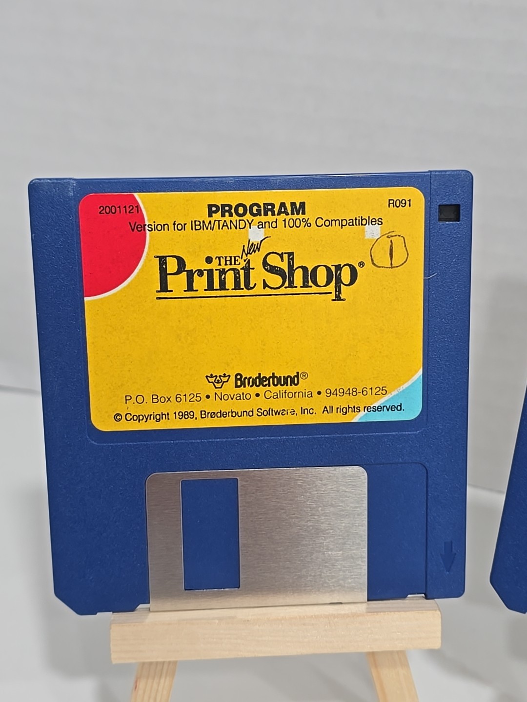 1989 The New Print Shop Computer PC 3.5″ Data Disks IBM/TANDY Boderbund R091 HTF