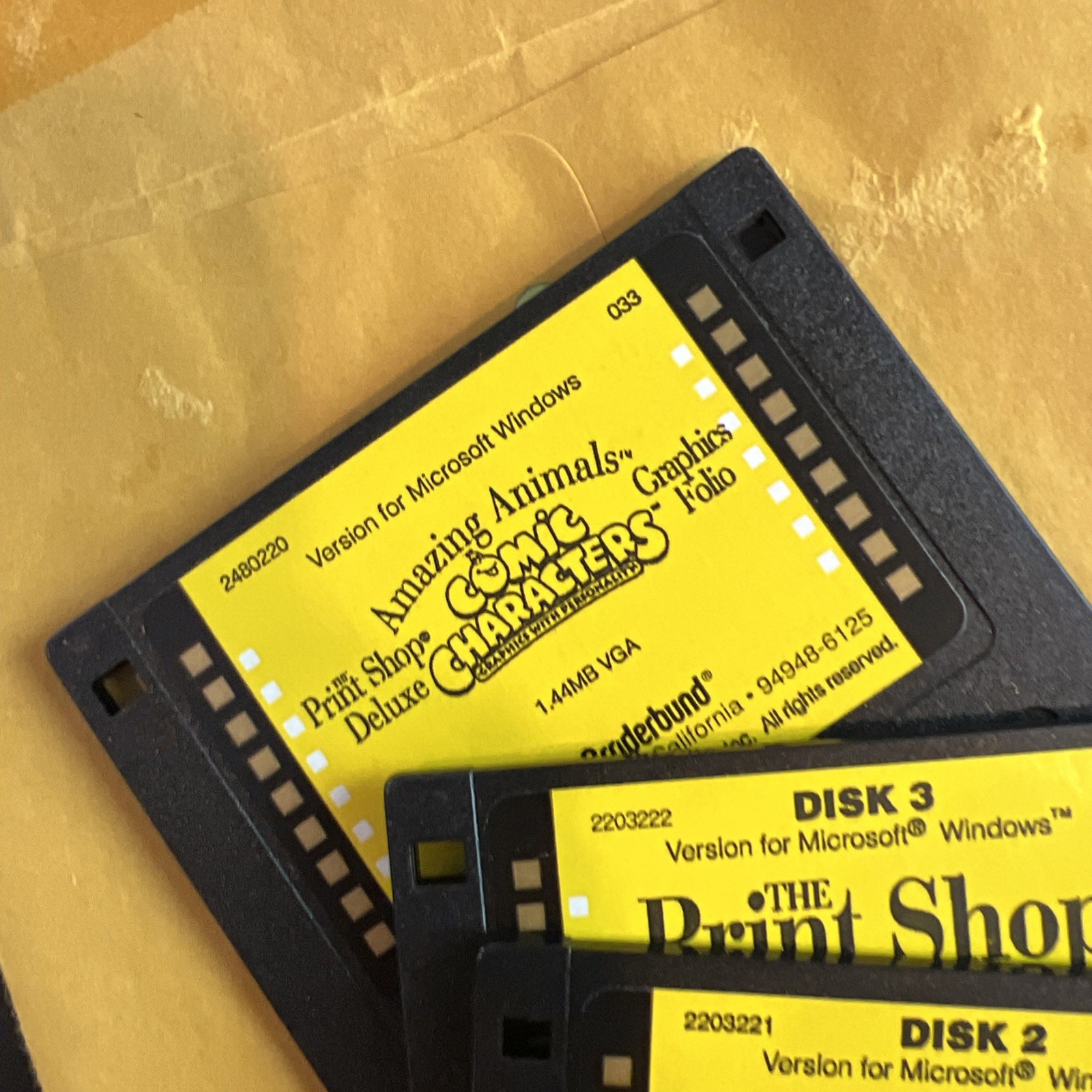 Broderbund THE PRINT SHOP DELUXE and Companion For Windows PC BIG BOX 3.5 Disk