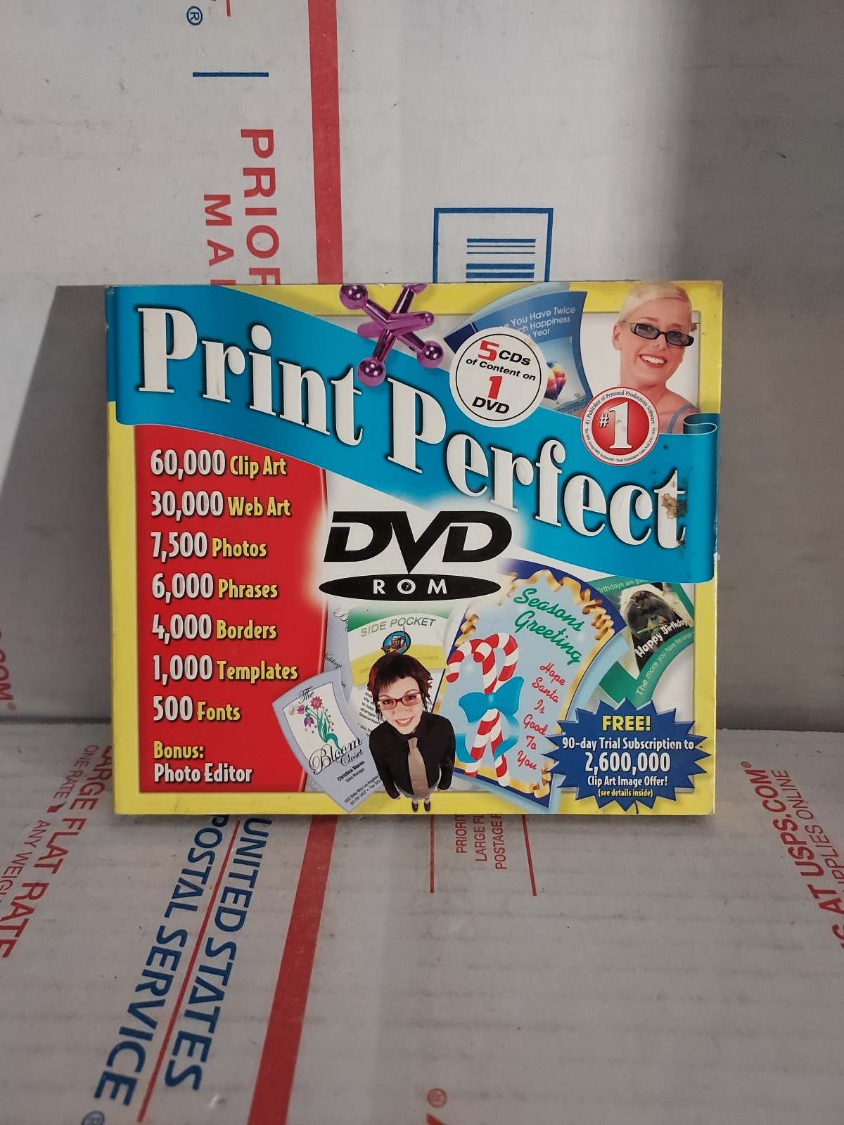 Print Perfect DVD 60,000+ Clip Art Images and More Cosmi 2004 No Keycode – #162g