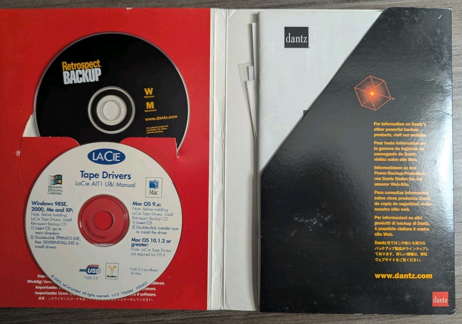 Dantz Retrospect Backup for Macintosh And Windows