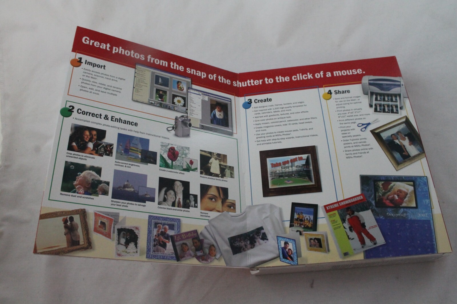 Microsoft Picture It! Photo Premium Version 7.0 For Windows XP 2000 ME 98 NEW