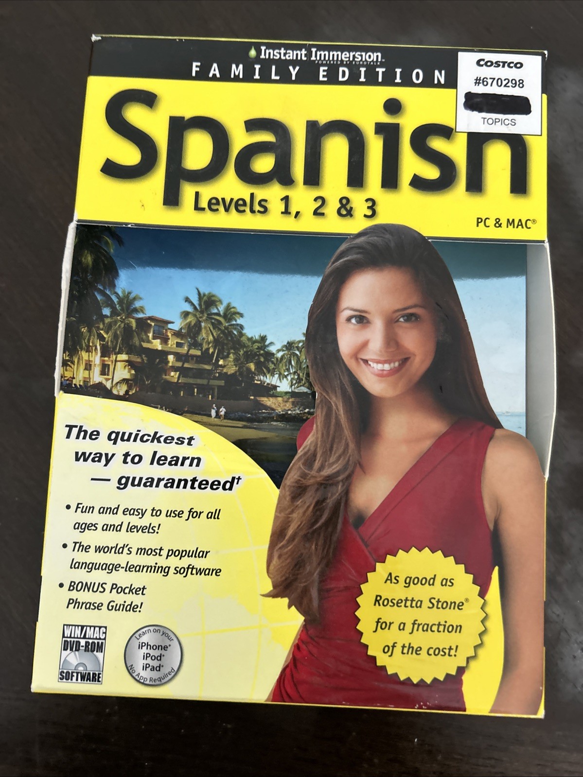Rosetta Stone Espanol Spanish Latin America Level 1-3 CD Set