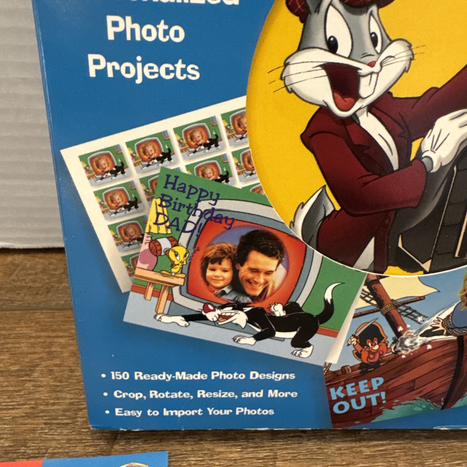 Vtg Looney Tunes Photo Print Studio 1998 PC Computer Software Warner Bros