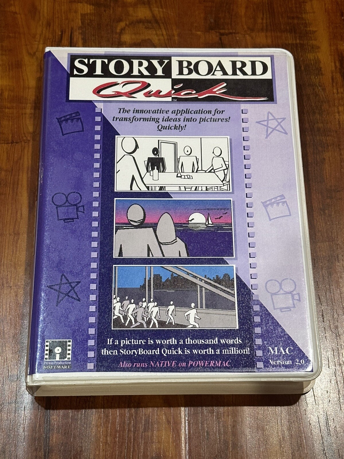 Vintage 1995 StoryBoard Quick Mac 2.0 Storyboarding Application Software