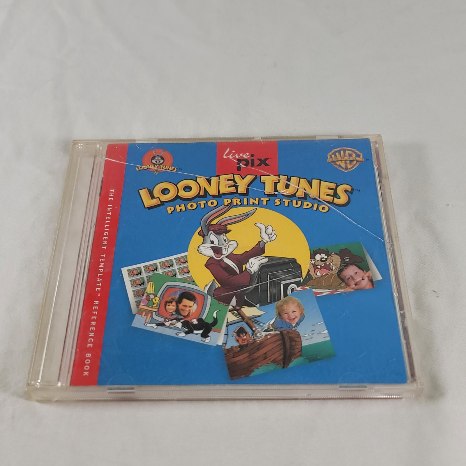 Vintage Looney Tunes Photo Print Studio 1998 PC Computer Software Warner LivePix