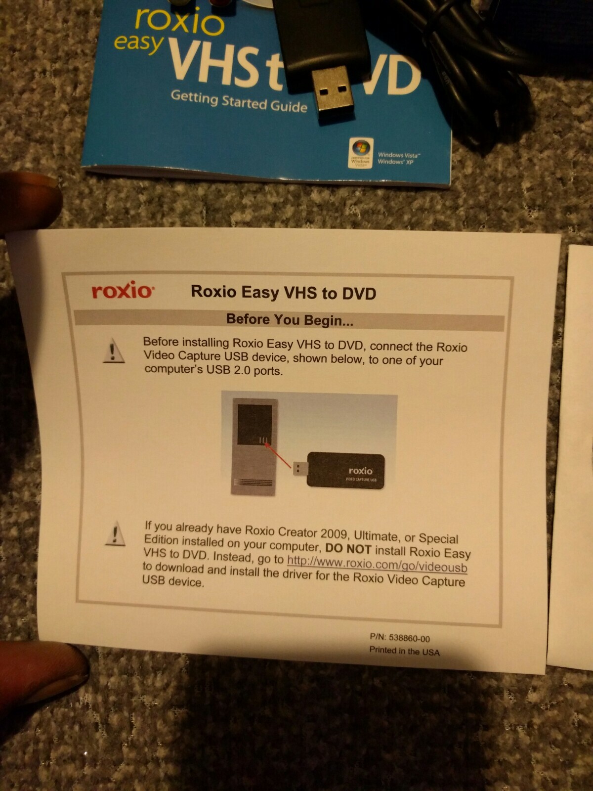 Roxio Easy VHS to DVD for Windows Create DVD Movies from VHS, Hi8 & V8