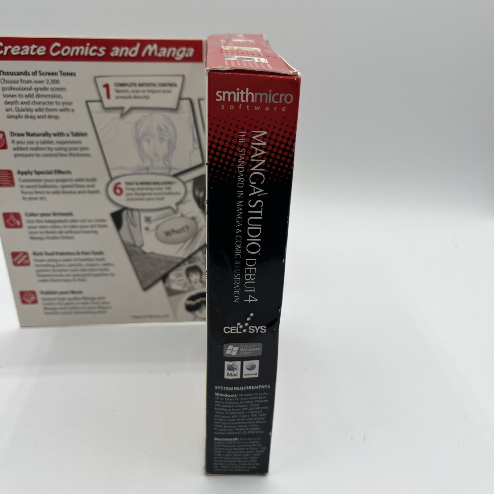 Manga Studio Debut 4 COMPLETE PC & Mac Anime Comic Graphic Novel Cartoon Creator