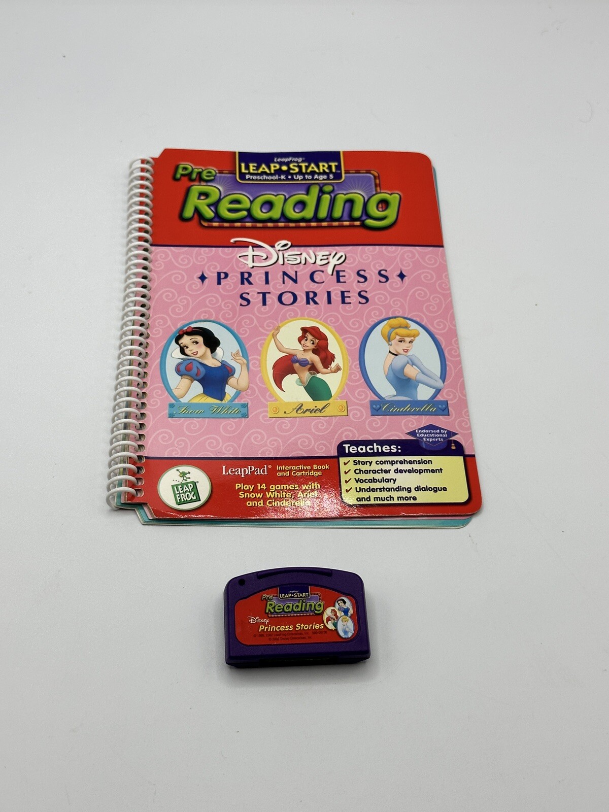 LeapFrog LeapPad Pre Reading Disney PRINCESS STORIES Book & Cartridge