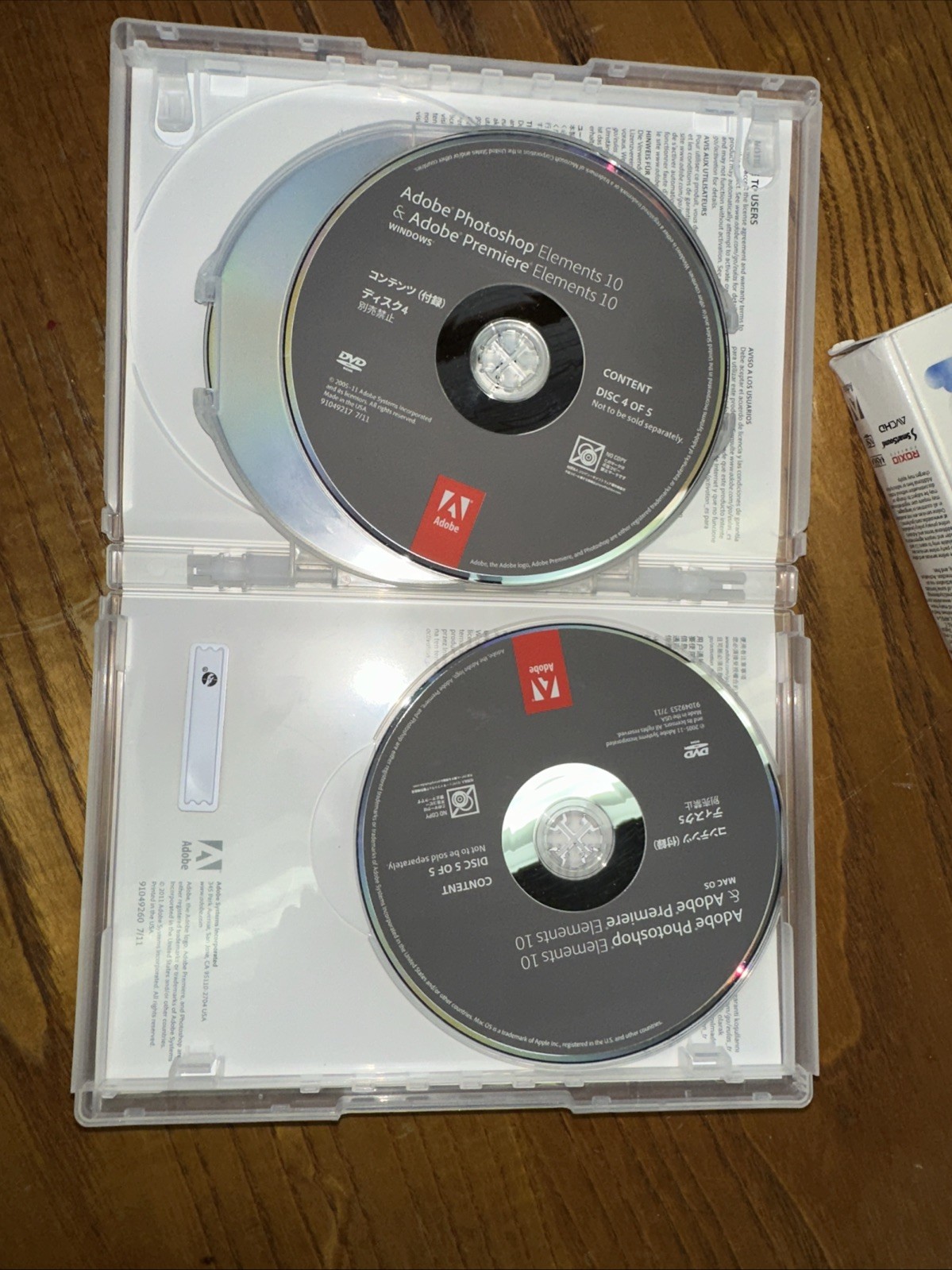 Adobe Photoshop Elements 10 with Adobe Premiere Elements 10 PRE-Owned 5 Discs