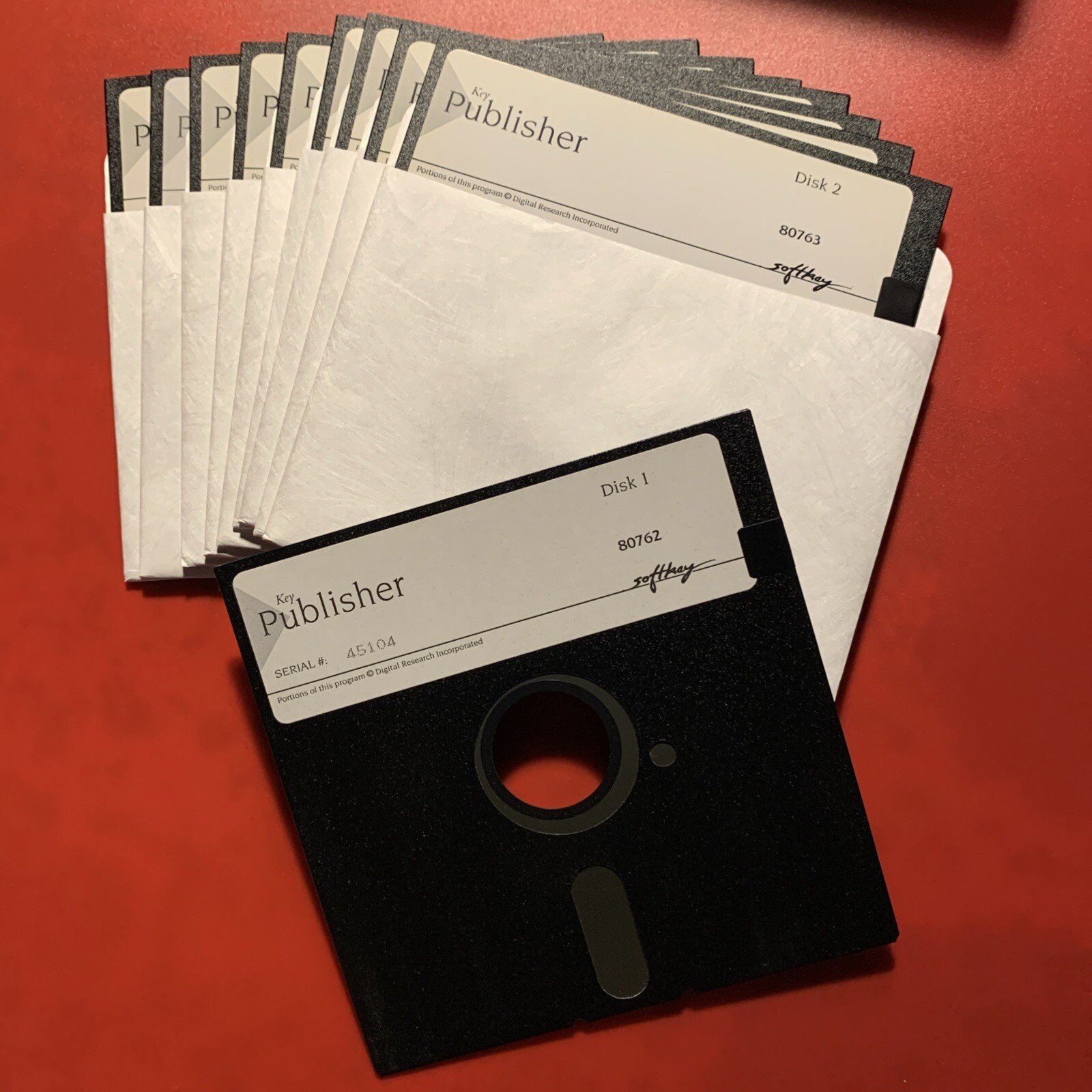 Vintage Key Publisher Softkey Set of Floppy Disk Desktop Publishing 45104-44053