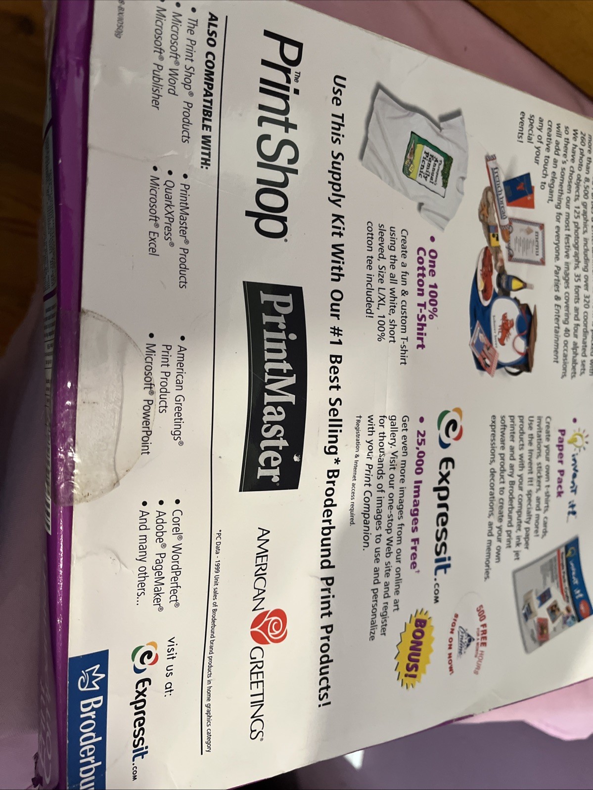 Vintage 1999 Broderbund Print Companion Parties & Entertainment CD Rom & More