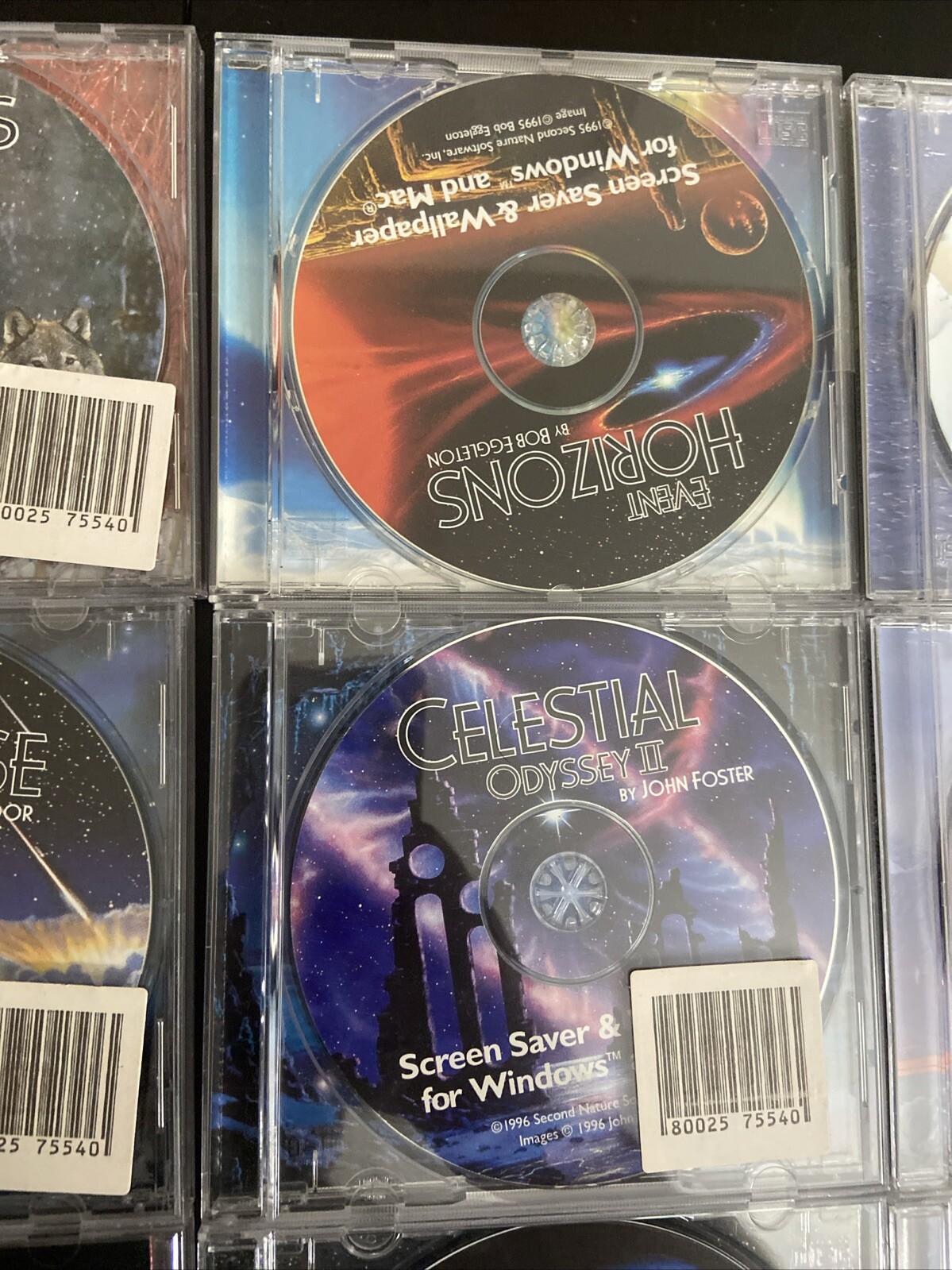 VTG Artwork Computer Lot 10 Second Nature Screen Savers Space Celestial Universe