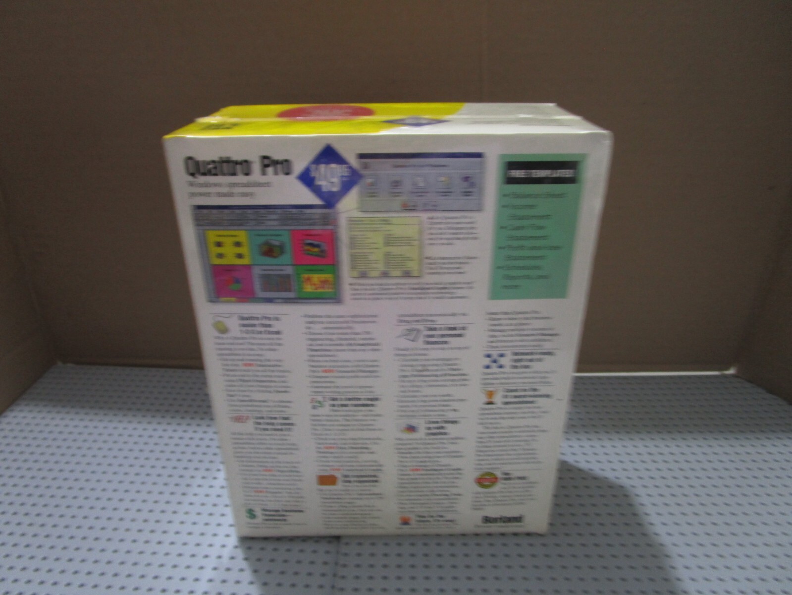 BORLAND QUATTRO PRO VER 5.0 FOR WINDOWS–3.5″ DISKS–BRAND NEW SEALED