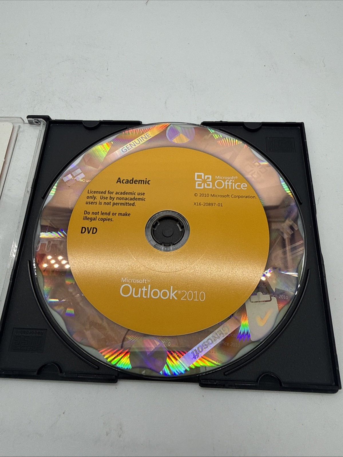 Genuine Microsoft Office 2010 Outlook Academic w/ Product Key