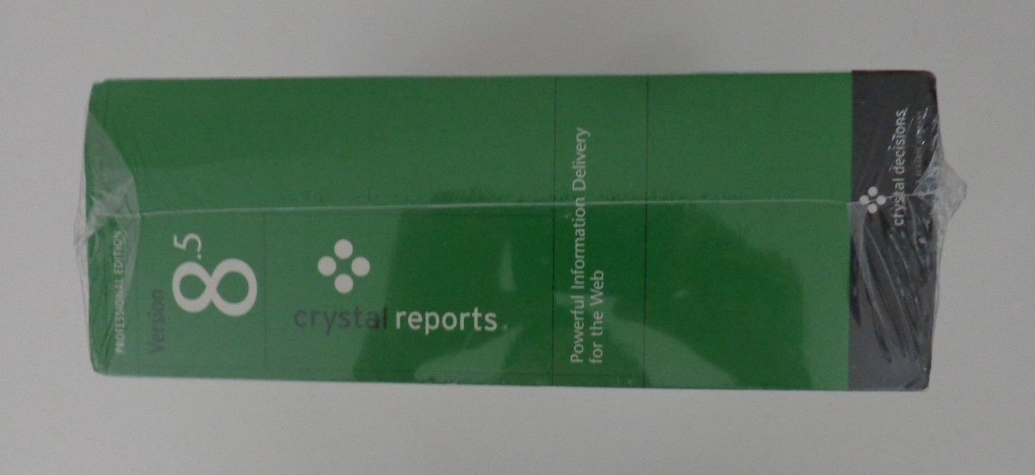 Crystal Reports 8.5 Pro (5-user) (New Factory Sealed Retail Box)