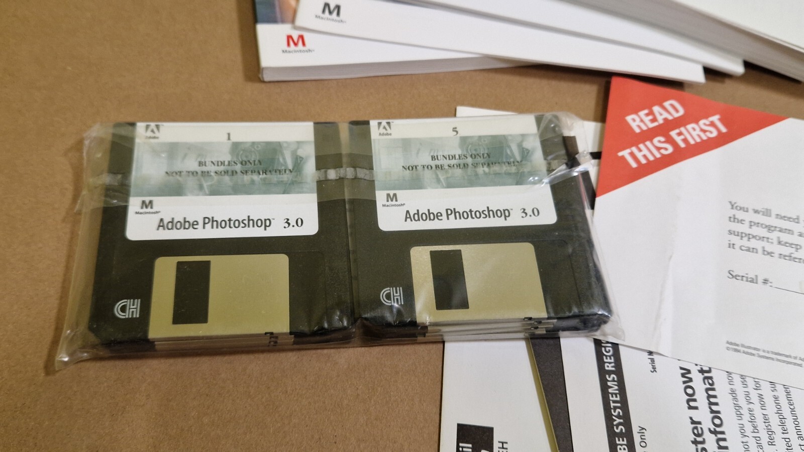 ADOBE PHOTOSHOP v30 ORIGINAL APPLE MAC FLOPPY 3.5″ CD-ROM MACINTOSH BOXED