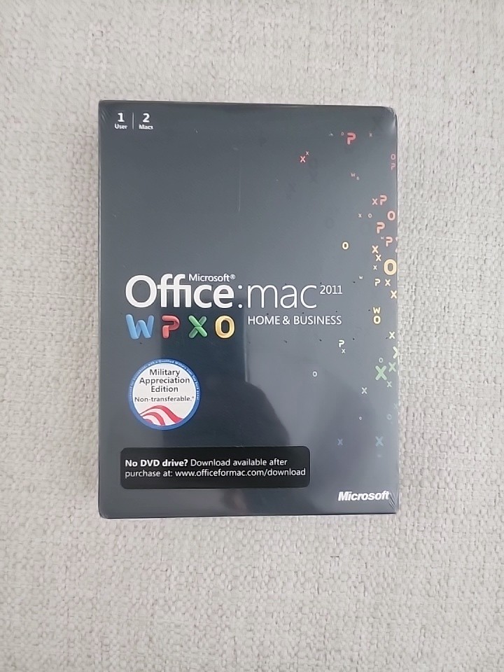 MS Microsoft Office MAC2011 Home And Business NEW and SEALED!