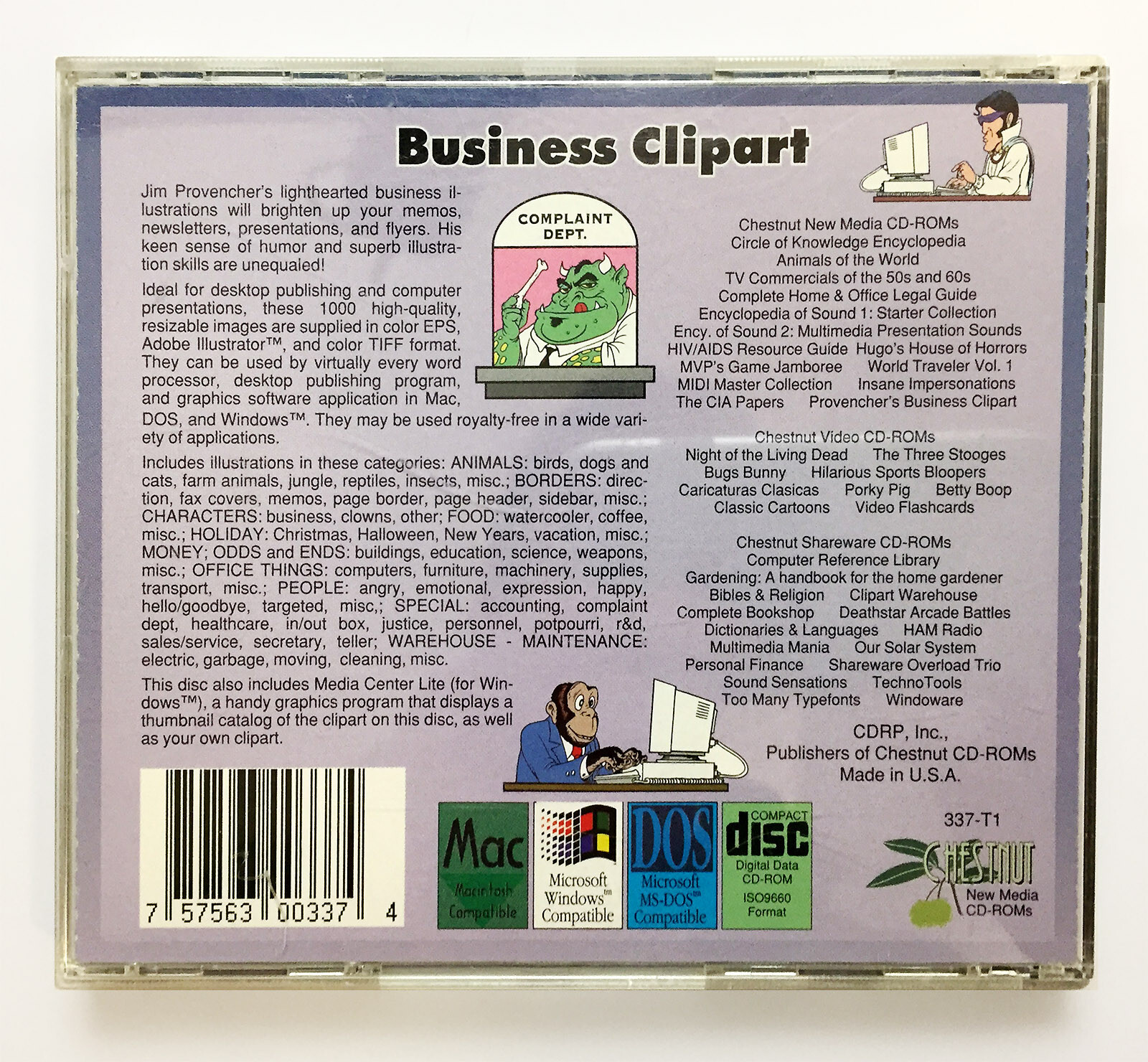 Business Cartoons Clipart CD by Jim Provencher 1,000 images