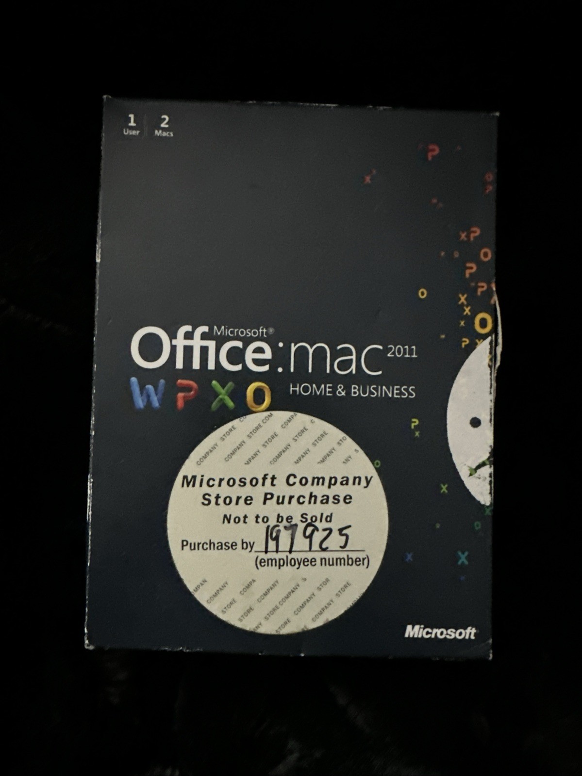 MS Microsoft Office MAC 2011 Home And Business With Key 1 User 2 Macs