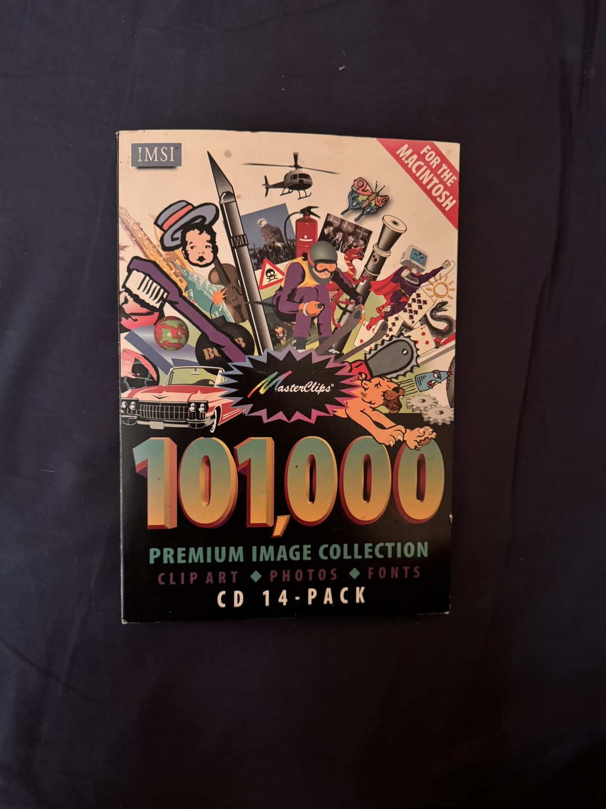 Vintage 1997 IMSI MasterClips 101,000 MasterPhotos CD Disc 1-14 + Book Macintosh