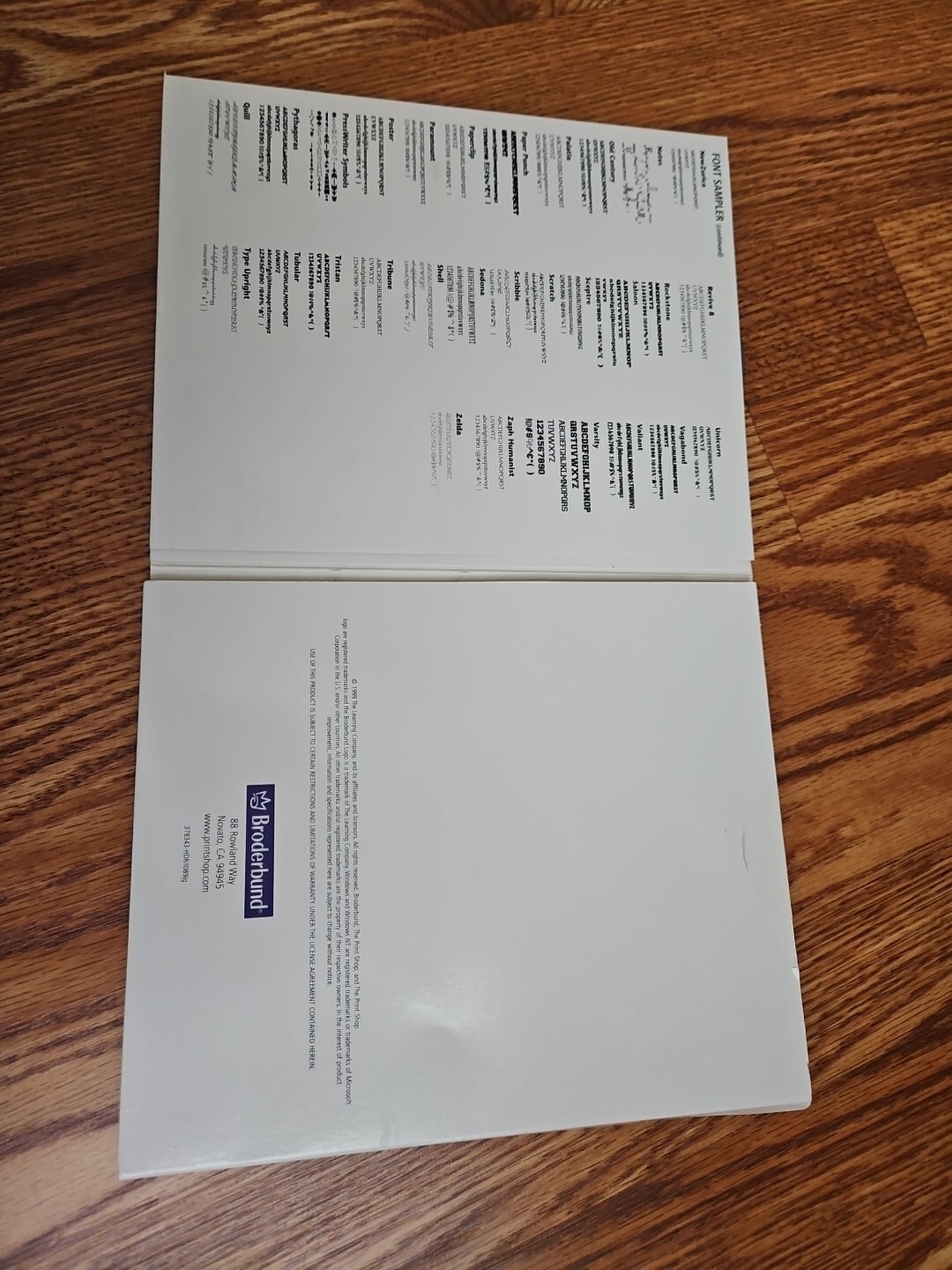 Broderbund 8 Disc The Print Shop Deluxe Version10 For Windows 1999 & User Manual