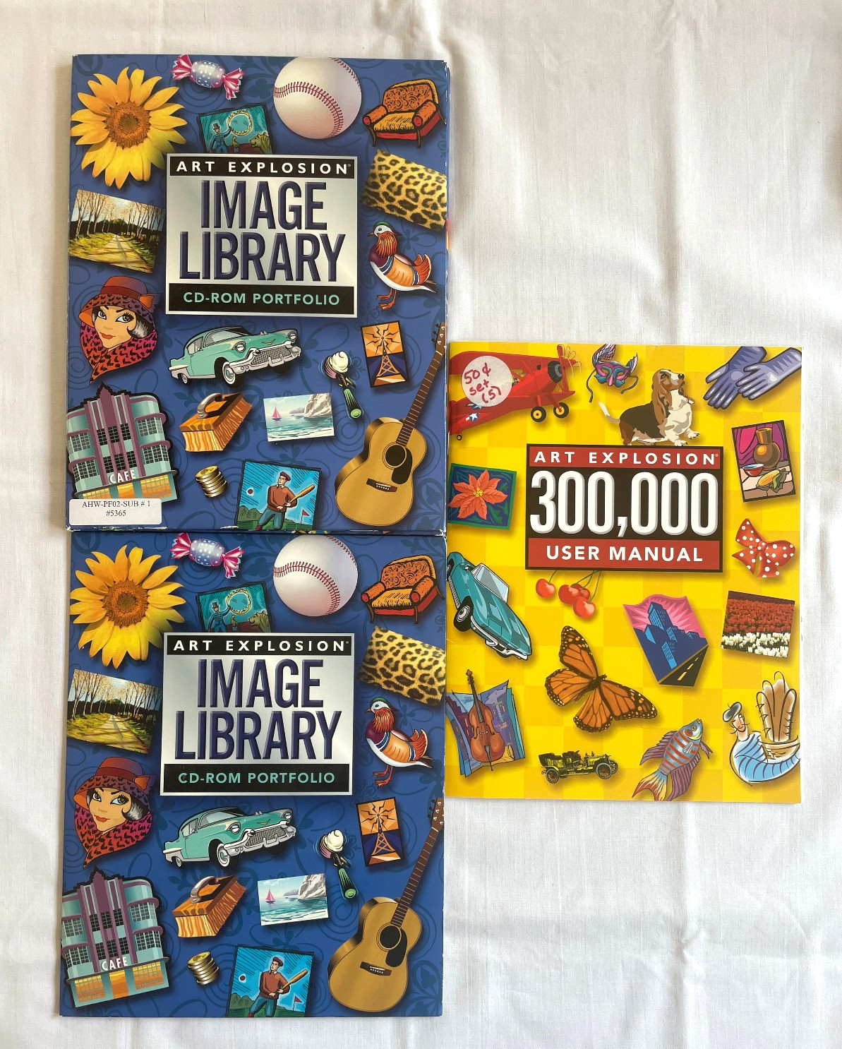 Art Explosion Image Library CD-ROM Portfolio, Discs 1-14 + 300,000 User Manual
