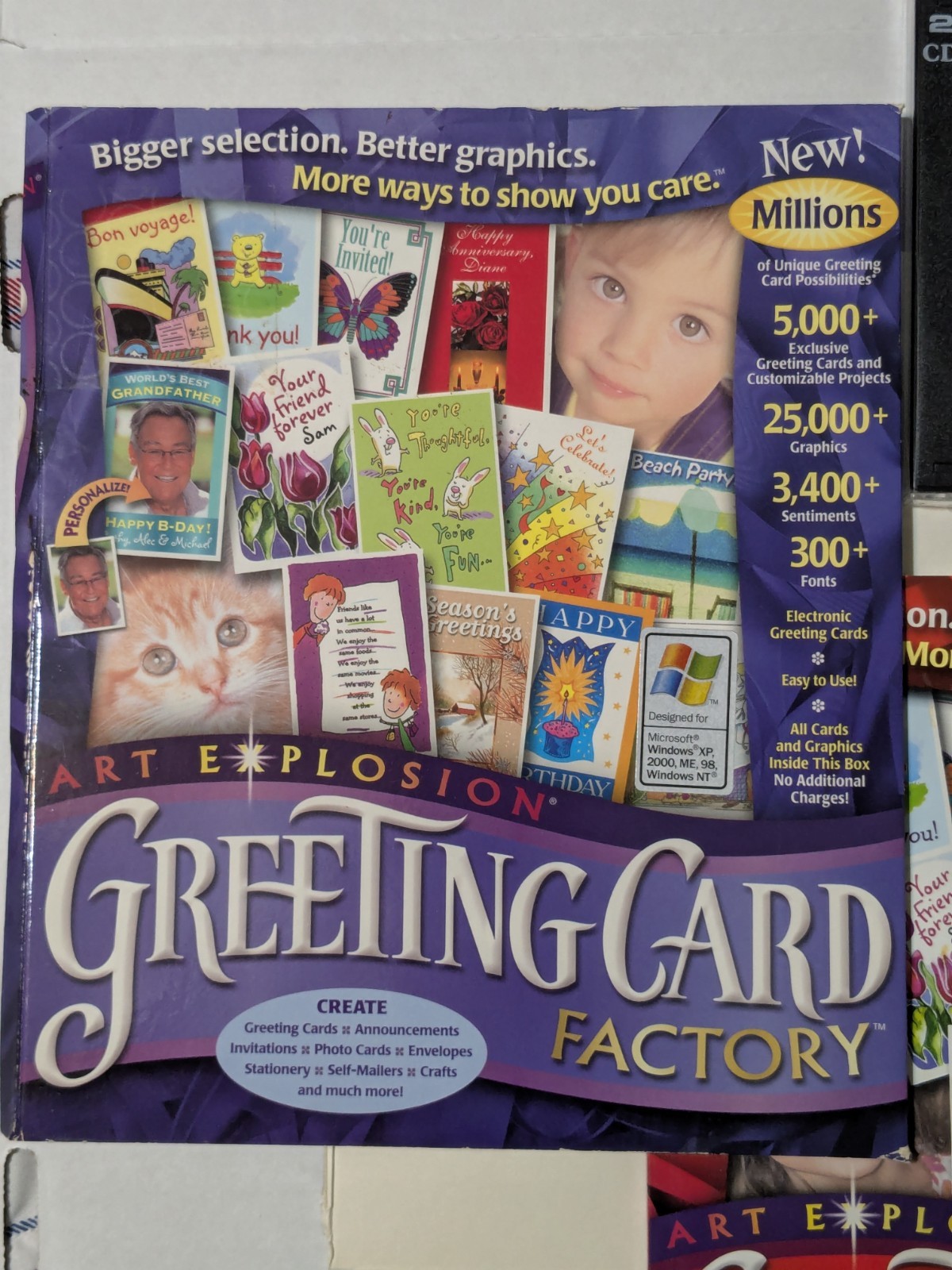 Art Explosion Greeting Card Factory w/ user manual and 2 CDs