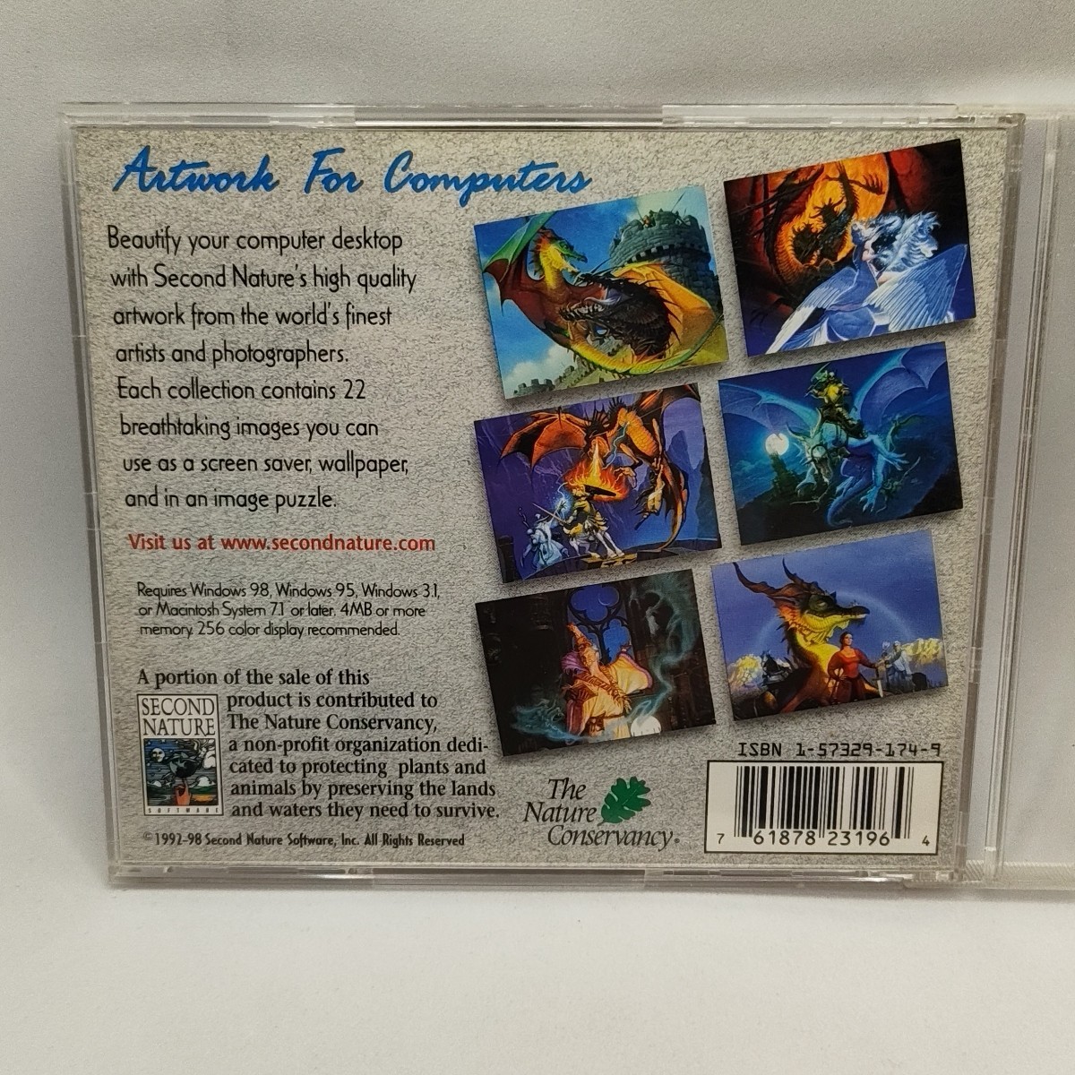Dragon Legends Wallpaper & Screen Saver Dan Beauvais: PC Windows Mac 1998 Rare