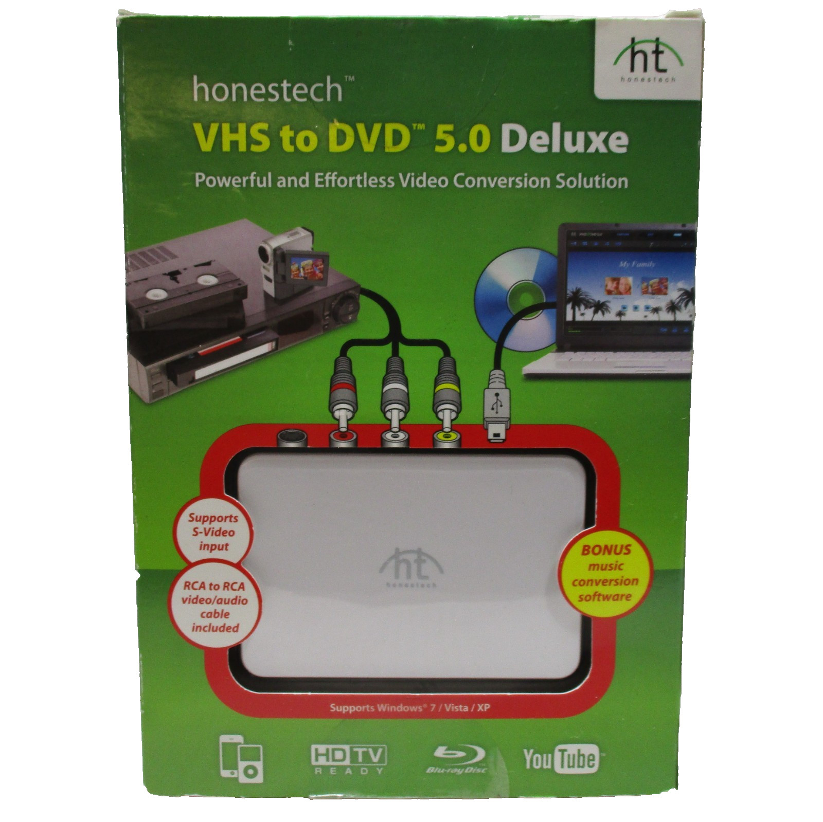 Honestech VHS to DVD 5.0 Deluxe Powerful Effortless Video Conversion Solution