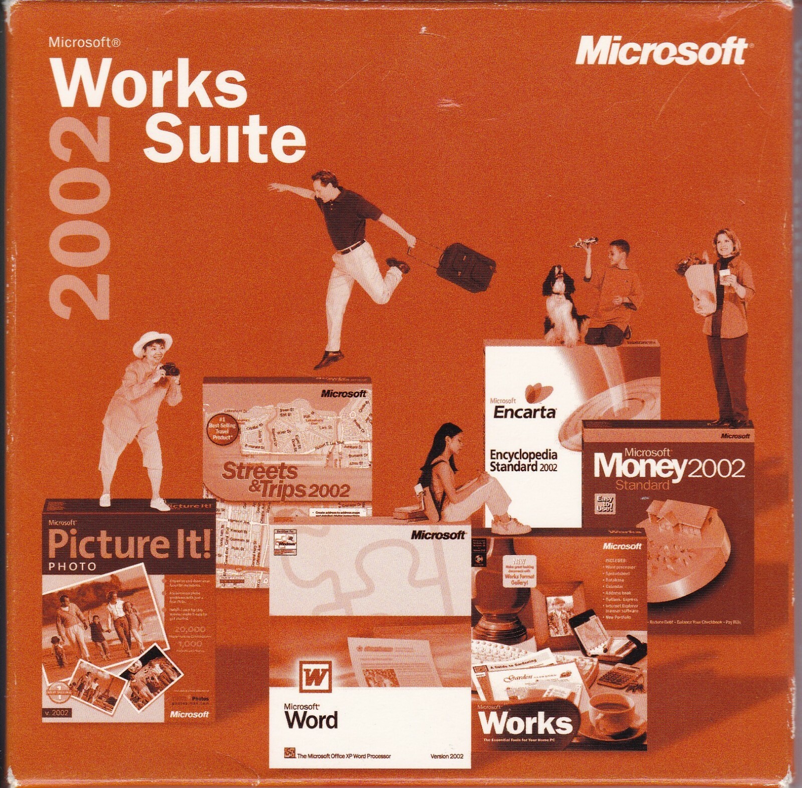 Microsoft Works Suite 2002 (PC, 5-Disc Set, w/ Product Key)